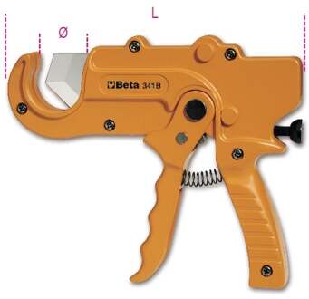 Beta Pijpsnijder met ratel voor kunststof pijpen 341B - 003410051