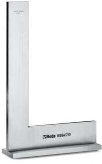 Beta Precisie winkelhaak met aanslag vervaardigd uit roestvast staal geslepen en gelapt 1666A 300 - 016660130