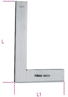 Beta Precisie winkelhaak vervaardigd uit roestvast staal geslepen en gelapt 1666 150 - 016660215