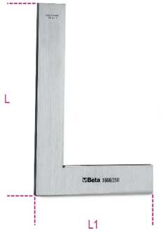 Beta Precisie winkelhaak vervaardigd uit roestvast staal geslepen en gelapt 1666 250 - 016660225