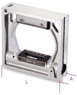 Beta Raamwaterpassen vervaardigd uit gietijzer met twee geslepen prismatische zolen en 2 geslepen platte zolen 2 onbreekbare libellen, nauwkeurigheid
