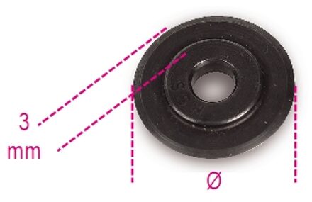Beta Reserve snijwiel voor model 332 en 334 voor roestvast stalen pijpen 334R/I - 003340023