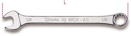 Beta Ringsteeksleutels, vervaardigd uit roestvast staal 42INOX-AS 1/2 - 000420363
