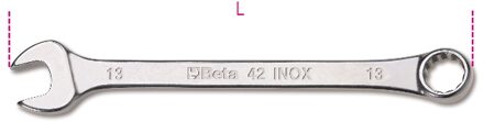 Beta Ringsteeksleutels vervaardigd uit roestvaststaal 42INOX 12 - 000420312