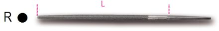 Beta Ronde basterd vijlen, zonder handgreep 1718D10/R - 017180149