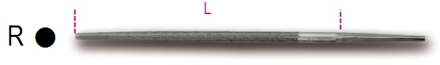 Beta Ronde basterd vijlen, zonder handgreep 1718D6/R - 017180129