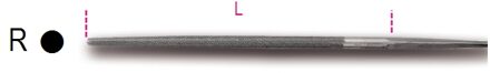 Beta Ronde halfzoete vijlen, zonder handgreep 1718A6/R - 017180029