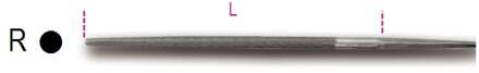 Beta Ronde halfzoete vijlen, zonder handgreep 1718A8/R - 017180039