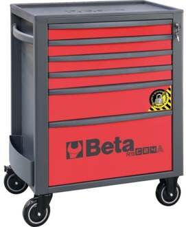Beta RSC24A/6-R Gereedschapswagen met 6 laden | met anti-omval systeem - 024004163 024004163