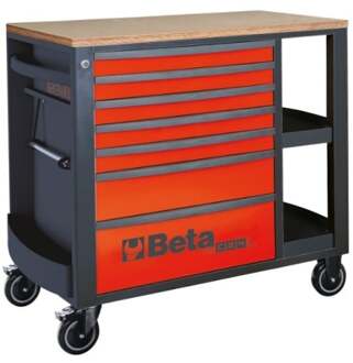 Beta RSC24L/7-R Gereedschapswagen verrijdbare werkbank met 7 laden en legborden - 024004373 024004373