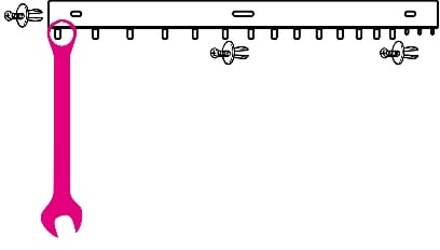 Beta S42/17-Wandhouder 17 Ringsteeksleutels - 088880428