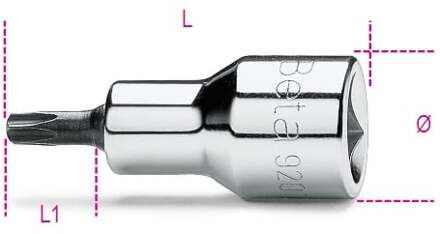 Beta Schroevendraaier-doppen voor Torx® schroeven 920TX-L 30 - 009200534