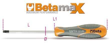 Beta Schroevendraaier voor Torx® schroeven 1297TX 15 - 012970015