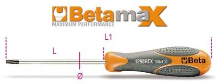 Beta Schroevendraaier voor Torx® schroeven 1298RTX 20 - 012980020