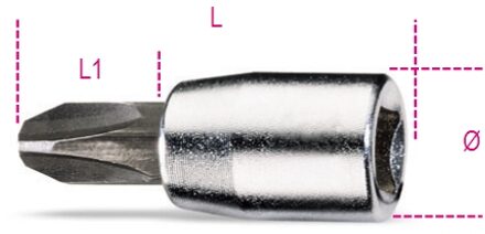 Beta Schroevendraaierdoppen voor Phillips(R) kruiskopschroeven 900PH 1 - 009000701