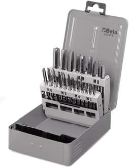 Beta Set handtappen, grove spoed, metrische draad HSS (art. 431) in kistje 431/SP21 - 004310201
