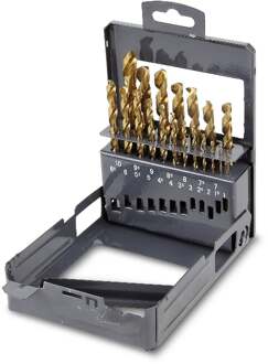 Beta Set spiraalboren, korte uitvoering HSS-TiN volledig geslepen (art. 414) in kistje 414/SP25 - 004140425