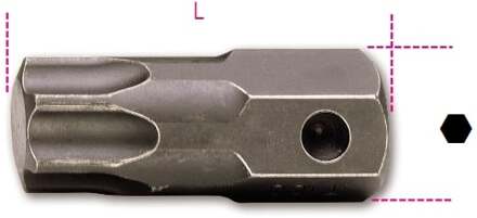 Beta Slag bits voor Torx® schroeven, 22 mm aansluiting 727/ES22TX T90 - 007270490