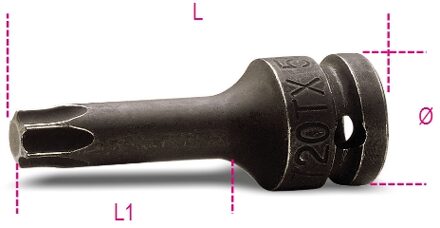 Beta Slagdoppen voor Torx® schroeven 720TX 45 - 007200472