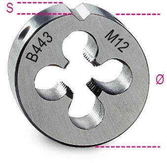 Beta Snijplaten, fijne spoed, metrische draad HSS 443 20X2 - 004430131