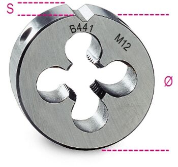 Beta Snijplaten, grove spoed, metrische draad HSS 442 7 - 004420007