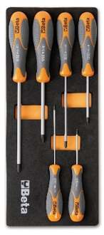 Beta Soepele voorgevormde inzetbakken met assortiment gereedschap M172 - 024500172