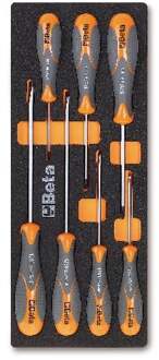 Beta Soepele voorgevormde inzetbakken met assortiment gereedschap M180 - 024500180