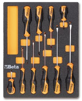 Beta Soepele voorgevormde inzetbakken met assortiment gereedschap M208 - 024500208