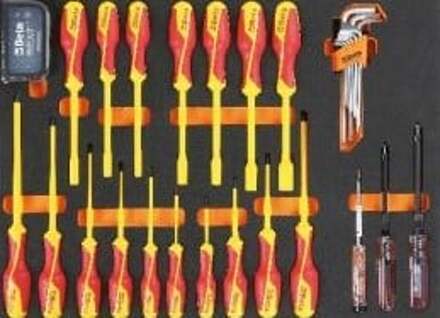 Beta Soepele voorgevormde inzetbakken met assortiment gereedschap MB63 - 024504263