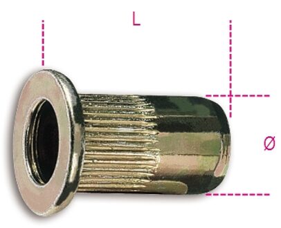 Beta Stalen nagels met draad voor artikelen 1742-1742A-1946KF 1742R-A M10 - 017420020