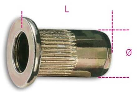 Beta Stalen nagels met draad voor artikelen 1742-1742A-1946KF 1742R-A M3 - 017420013