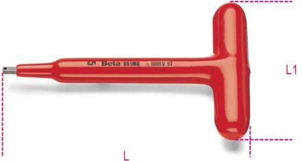 Beta T-zeskantsleutels 951MQ 4 - 009510704