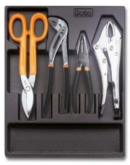 Beta T144 Harde voorgevormde inlegbak met tangen | griptangen en snijgereedschap - 024240144 024240144