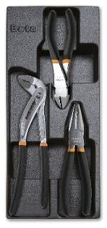 Beta T156 Harde voorgevormde inlegbak met tangen | zijkniptangen en waterpomptangen - 024240156 024240156