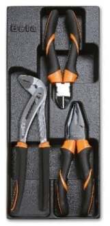 Beta T157 Harde voorgevormde inlegbak met BM tangen | zijkniptangen en waterpomptangen - 024240157 024240157