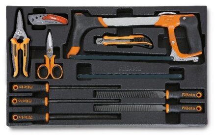 Beta T284 Harde inlegbak met vijlen en snijgereedschap - 024240284 024240284
