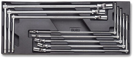 Beta T63 T-Sleutels met Cardan T-Sleutels met Cardan | HMS Harde Inlegbak | Zeskant 7 - 19 mm - 024240063