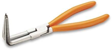 Beta Tang met 90° gebogen lange bekken voor elastische borgringen, PVC handgreep 1034L - 010340320