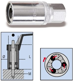 Beta Tapeinduithalers met 1/2" aandrijfvierkant 1433 9 - 014330009