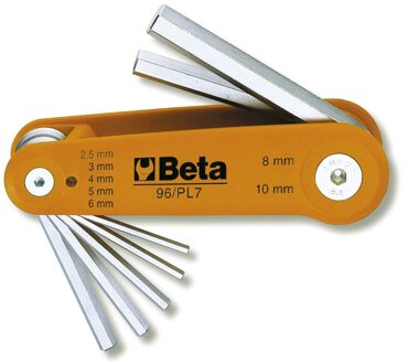 Beta Tools Inbussleutelset 96/PL7 verchroomd