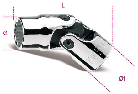 Beta Twaalfkant dopsleutels met cardangewricht 910AS-SN 9/16 - 009100263