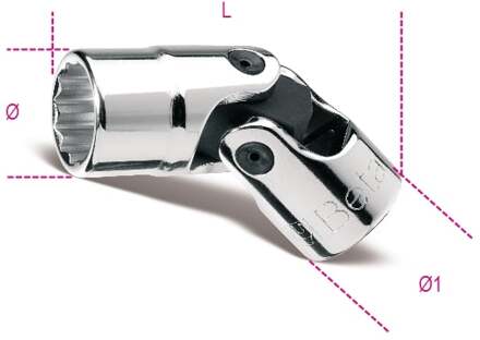 Beta Twaalfkant dopsleutels met cardangewricht 910B/SN 11 - 009100231