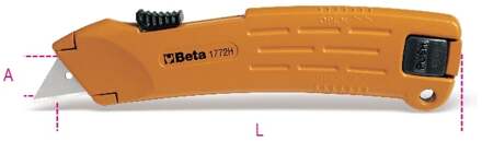Beta Universeel mes met uitschuifbaar lemmet, geleverd met extra messen 1772H - 017720029