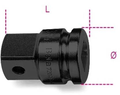 Beta Verloopdop 1” naar 1.1/2” 729/16 - 007290813