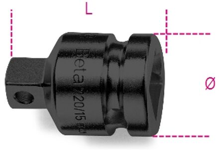 Beta Verloopdop 1” naar 3/4” 729/15 - 007290810