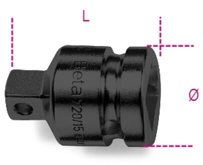 Beta Verloopdop 3/4” naar 1/2” 728/15 - 007280810