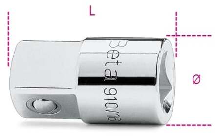 Beta Verloopdop 3/8” naar 1/2” 910/16 - 009100814