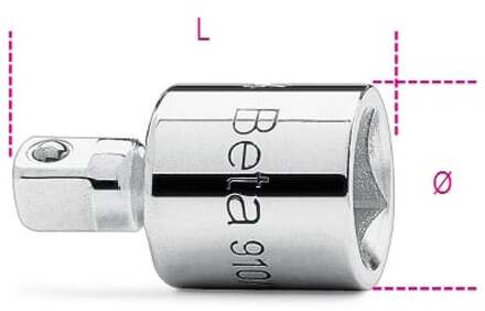 Beta Verloopdop 3/8” naar 1/4” 910/15 - 009100810