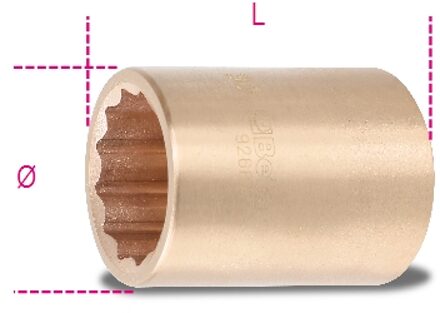 Beta Vonkvrije 1/2" twaalfkant dopsleutels 926BA 34 - 009260834
