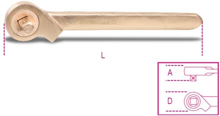 Beta Vonkvrije 3/4" doorsteek ratel 926BA/50 - 009260880